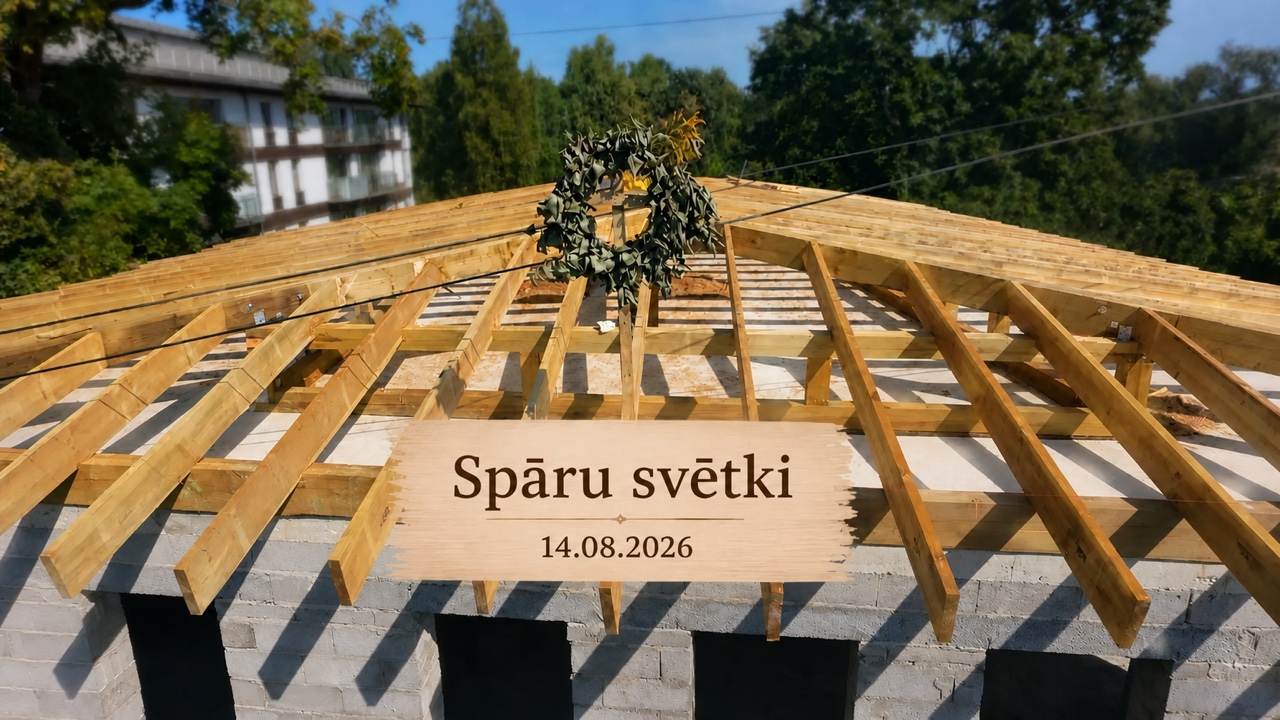 Slokas iela 82 pirmās būvniecības kārtas jumta izbūve Rīgā